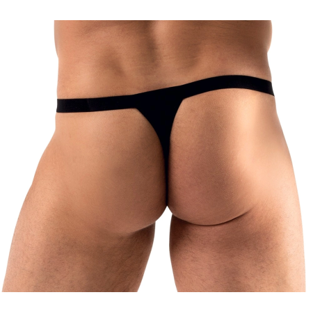 Svenjoyment Men's String L Black with Colorful Rhinestones, Stretch Fit