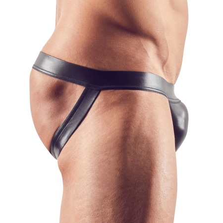 NEK Men's Jock 2XL Shiny Black Stretch Underwear