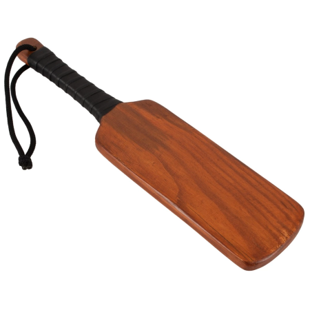ZADO Solid Wood Impact Paddle with Leather Handle 40 cm