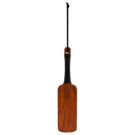 ZADO Solid Wood Impact Paddle with Leather Handle 40 cm