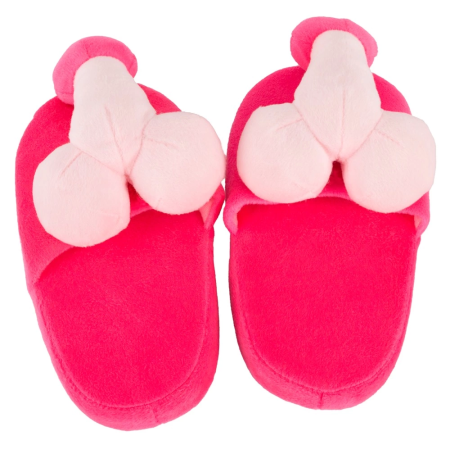 You2Toys Pink Novelty Plush Slippers Faux Fur One Size 37-40