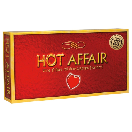 HOT AFFAIR Couples Game - Board Set with 4 Activity Card Decks, German