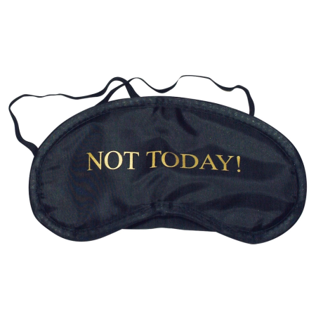 Orion Mood Blindfold Satin Black/Gold Reversible Message 100% Polyester