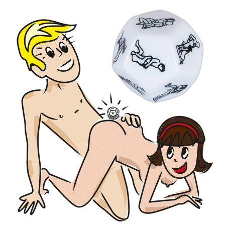 You2Toys What's Next 12-Sided Acrylic Position Dice 3 cm Clear