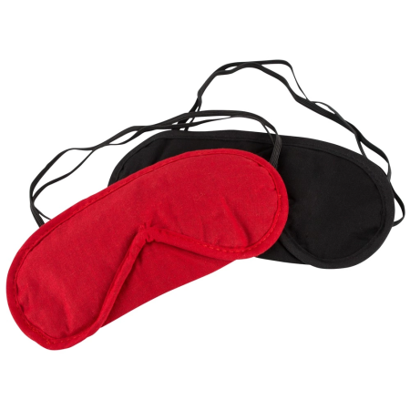 You2Toys Sensory Blindfold Set 2-Pack Red & Black Polyamide Sleep Mask