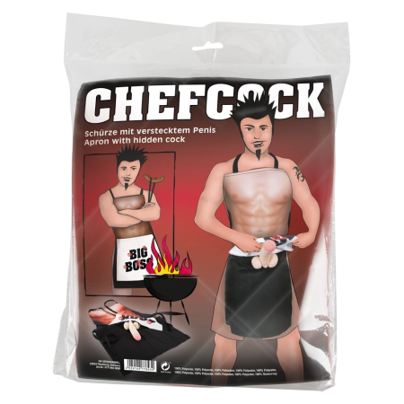 CHEFCOCK Apron BIG BOSS - Novelty Kitchen Apron with Plush Feature