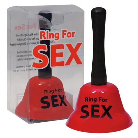 You2Toys Red Metal Fun Bell with Message, Height 14 cm, O 7.5 cm