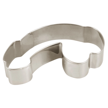 Erotic Bakery Metal Cookie Cutters Set 2pcs 10cm Unique Shape Silver