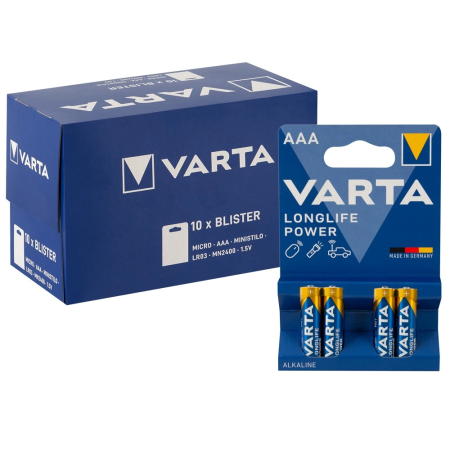 Varta AAA Batteries 40-pack Long-Lasting Power Alkaline LR03