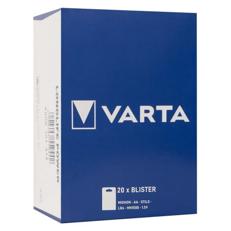 Varta Longlife Power AA Batteries 20-Pack - Reliable Energy Solution