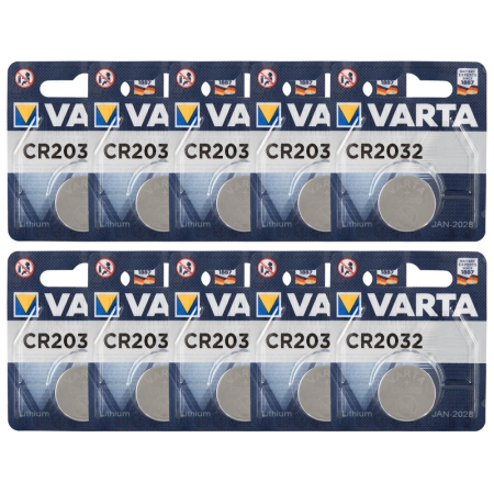 Varta CR2032 Lithium Battery 3V - 10-Pack, Long-Lasting Power