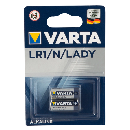 VARTA LR1/N Lady 2-Pack Long-Life Alkaline Batteries - Made in Germany