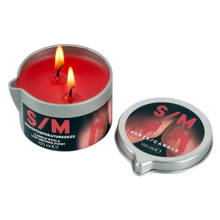 You2Toys S/M Candle Red 100g - Low-Temperature Wax in Tin Case