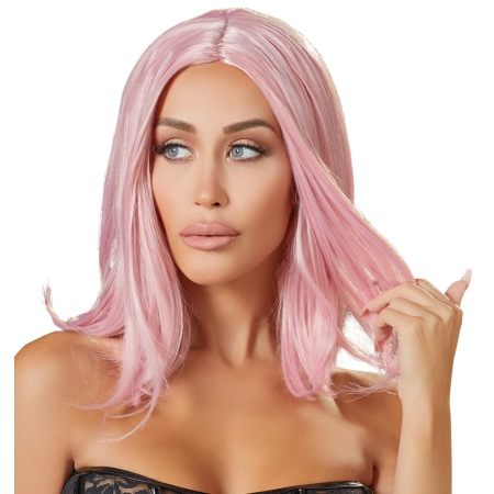 You2Toys Bob Style Wig Adjustable Pink 30cm Polyester