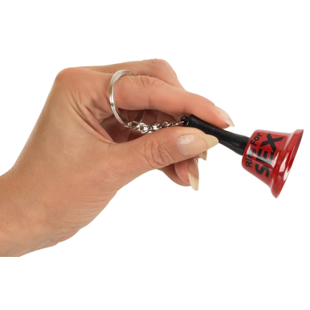 You2Toys Red Metal Bell Keyring - Party Accessory, 6.5cm
