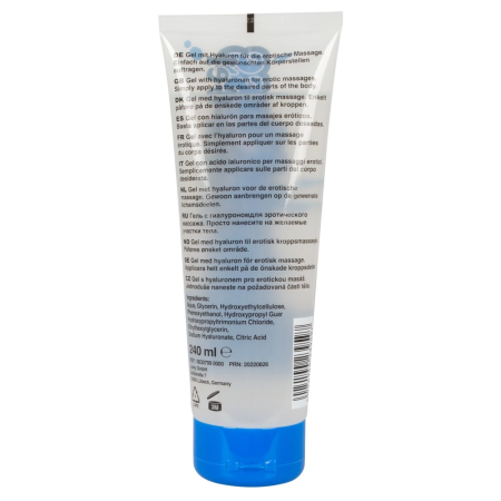 KlatschNass Water-Based Massage Gel with Hyaluronan 240 ml Vegan