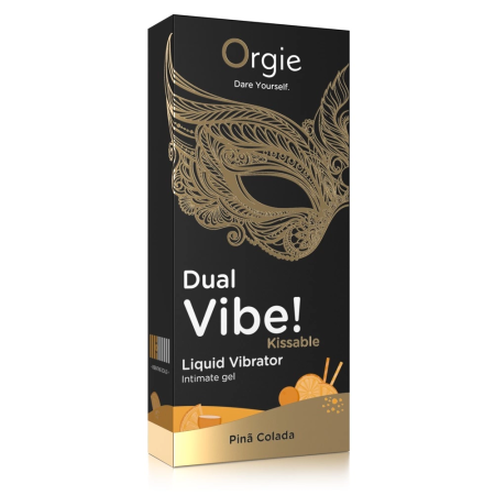 Orgie Dual Vibe Intimate Gel Pina Colada Flavor 15ml