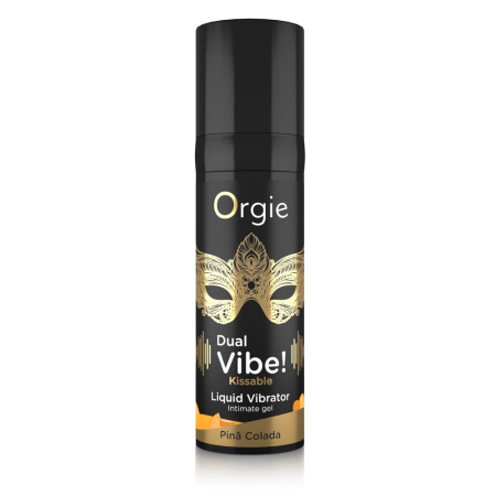 Orgie Dual Vibe Intimate Gel Pina Colada Flavor 15ml