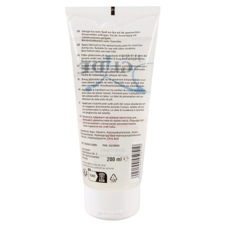 Just Glide Strawberry 200 ml Water-Based Lubricant - Fruity Aroma