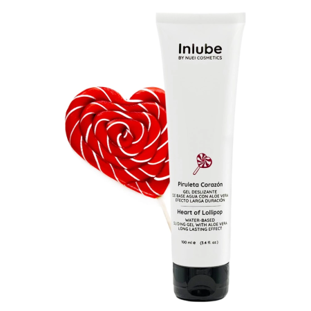 Nuei Inlube Lollipop Water-Based Gel 100 ml - Vegan Formula, Sweet Aroma