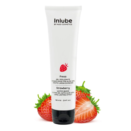 Nuei Inlube Water-Based Gel Strawberry Aroma 100ml Vegan Formula