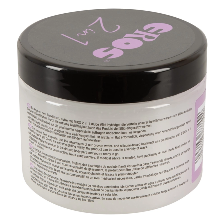 EROS Hybrid 2in1 Lubricant Gel 500 ml - Silicone & Water-Based Formula