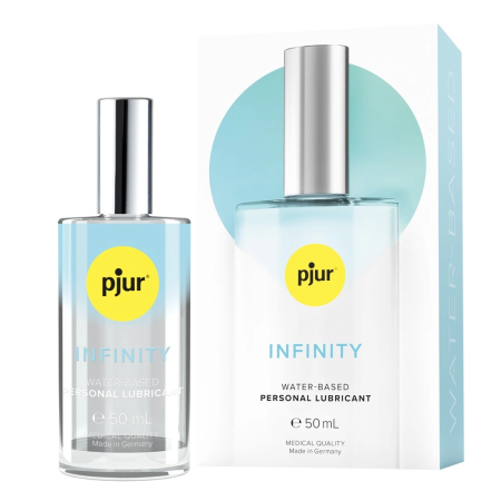 pjur INFINITY Water-Based Lubricant 50ml - Premium Formula Glass Bottle