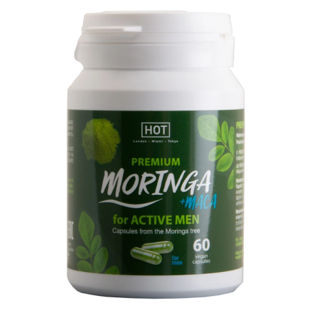 HOT BIO Moringa Man Power Capsules 60pcs - Vegan Herbal Complex