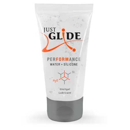 Just Glide Performance Water-Silicone Hybrid Lubricant 50ml Vegan