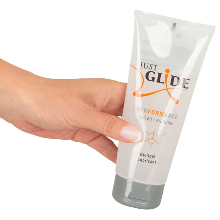 Just Glide Performance Lubricant 200ml - Water-based & Silicone Hybrid