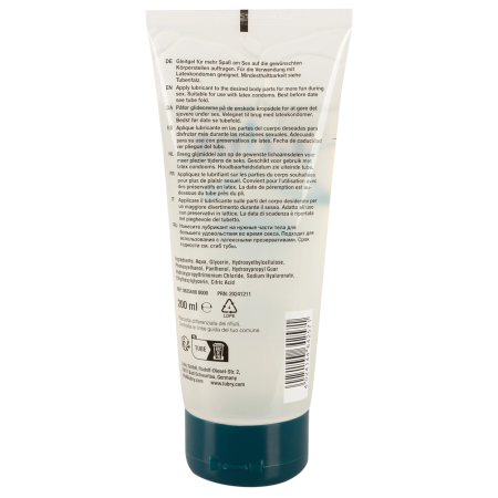 Just Glide Premium Water-Based Gel 200 ml with Hyaluronic Acid & Panthenol