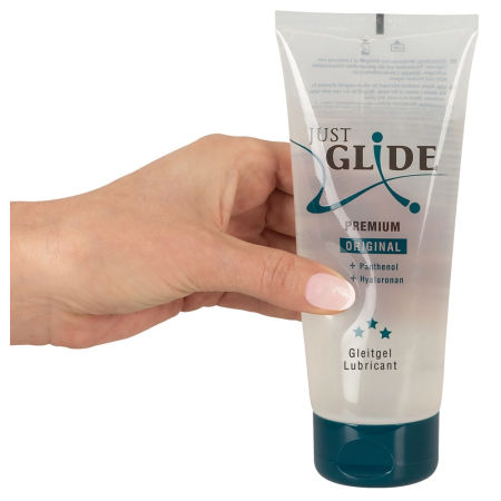 Just Glide Premium Water-Based Gel 200 ml with Hyaluronic Acid & Panthenol