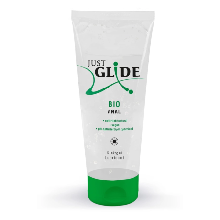 Just Glide Bio Anal 200 ml Water-Based Vegan Lubricant Eco Tube
