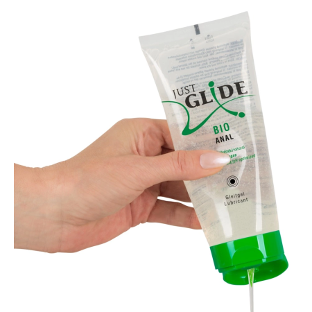 Just Glide Bio Anal 200 ml Water-Based Vegan Lubricant Eco Tube