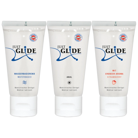 Just Glide Lubricant Set 3x50ml - Waterbased, Toys, Anal Formula