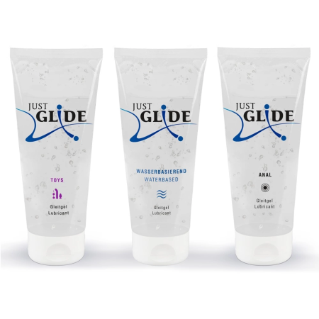 Just Glide Water-Based Lubricant Set 3x200ml Vegan Sensitive Skin