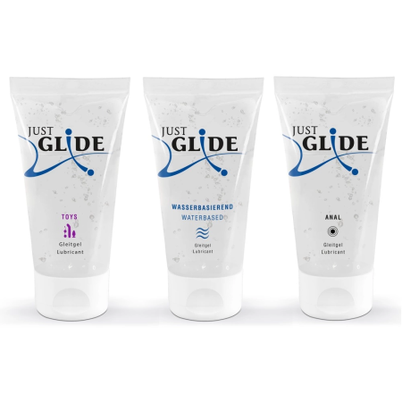 Just Glide Lubricant Set 3x50ml - Waterbased, Toys, Anal Formula