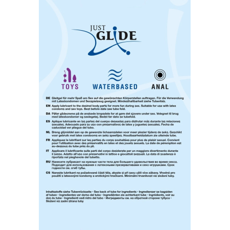 Just Glide Water-Based Lubricant Set 3x200ml Vegan Sensitive Skin