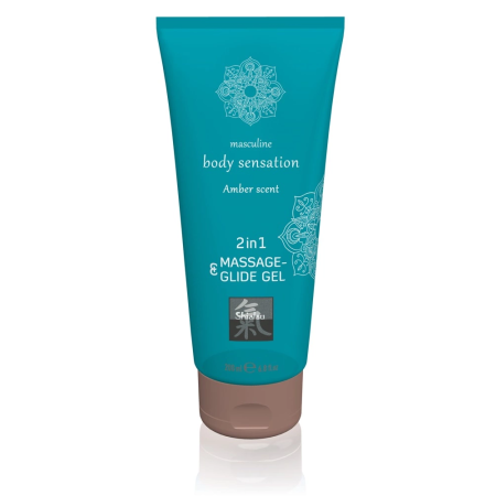 Just Glide 2in1 Intimate Gel Amber Scent 200ml - Massage & Lubrication