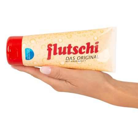 Flutschi Original Lubricant 200ml - Silicone & Water-Based, Amber Scent