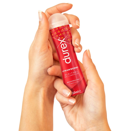 Durex Play Strawberry Lubricant Gel 50ml - Gentle, Flavoured, Water-Based