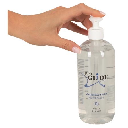 Just Glide Waterbased Lubricant 500 ml - Vegan, Universal Formula