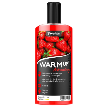 WARMup Strawberry Massage Gel 150ml - Fruity Vegan Formula