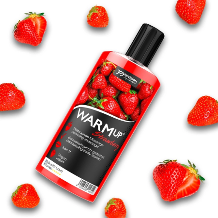 WARMup Strawberry Massage Gel 150ml - Fruity Vegan Formula