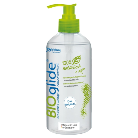 BIOglide 500ml Vegan Organic Water-Based Lubricant, Odourless, pH Balanced