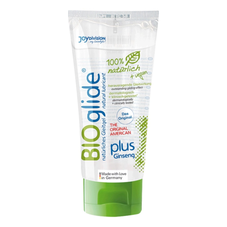 BIOglide Plus American Ginseng Lubricant Gel 100ml, Water-Based Formula
