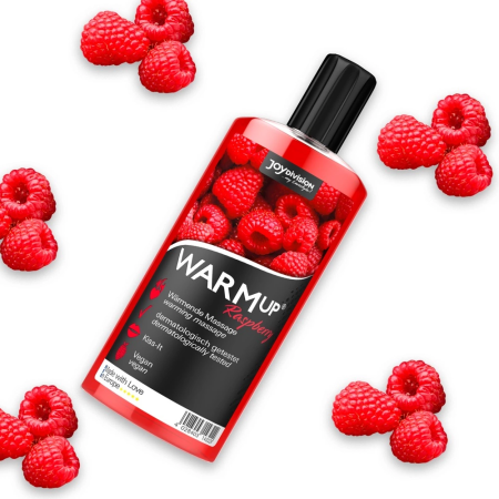 Joydivision WARMup Massage Liquid Raspberry 150ml - Warming Formula