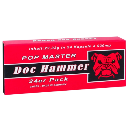 Doc Hammer Pop Master 24 Capsules - Dietary Supplement for Adults, Made in Germany
