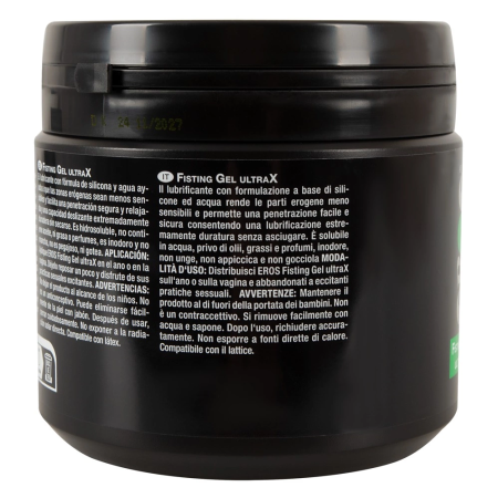 EROS UltraX Gel 500ml - Long-Lasting Silicone-Water Intimate Formula