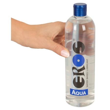 EROS Aqua Water-Based Lubricant 500ml - Neutral, Long-Lasting Formula